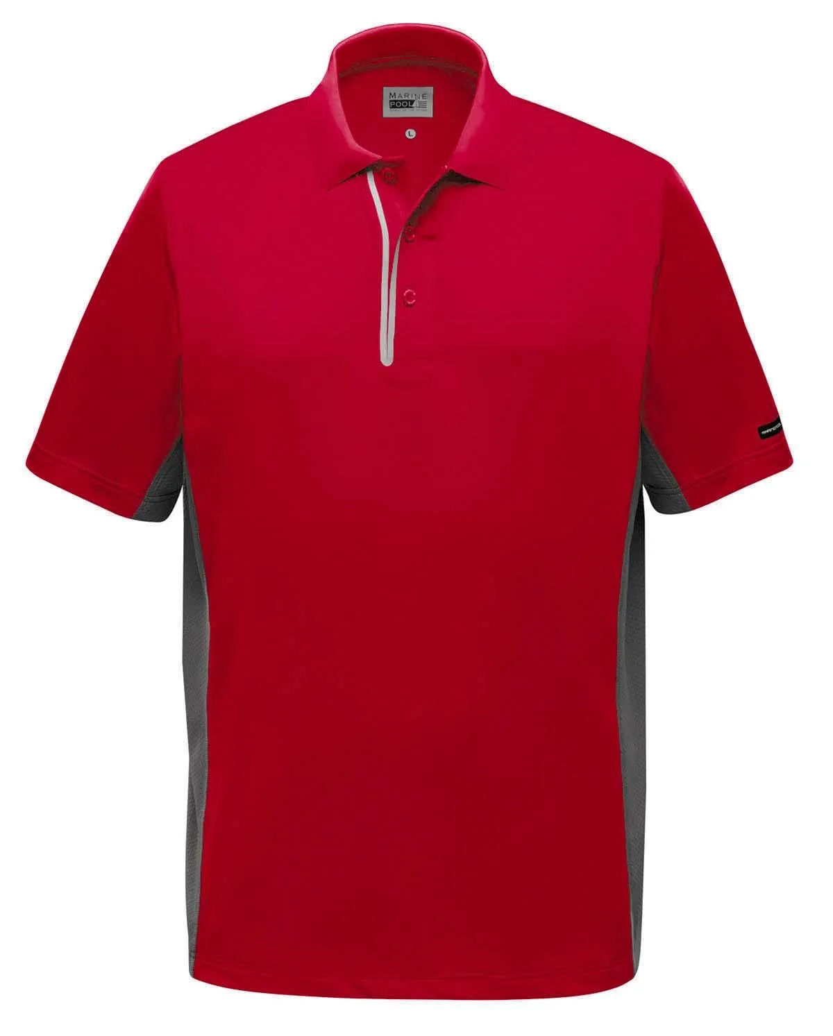 Herrenpolo Helston Tec Rot XS