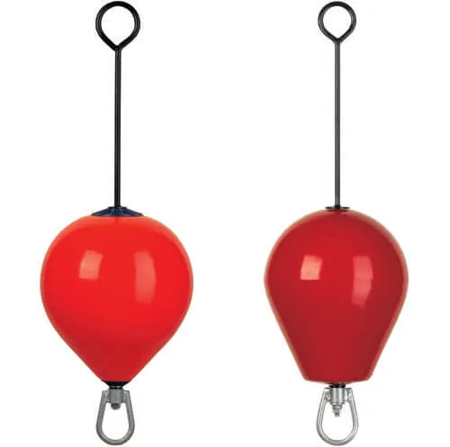 Stielboye aus rotem PVC