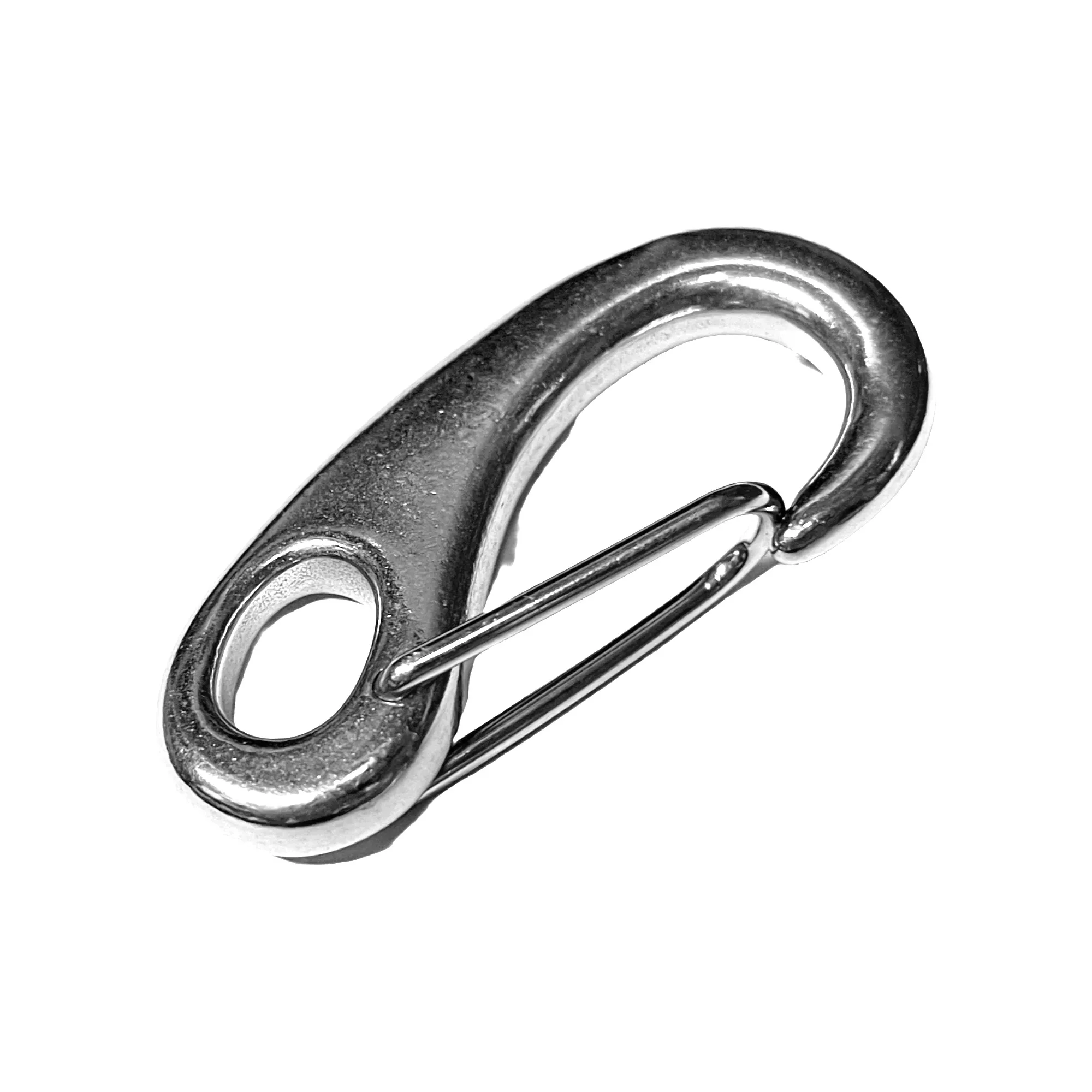 Nirokarabinerhaken mit Federbügel L 100 mm 