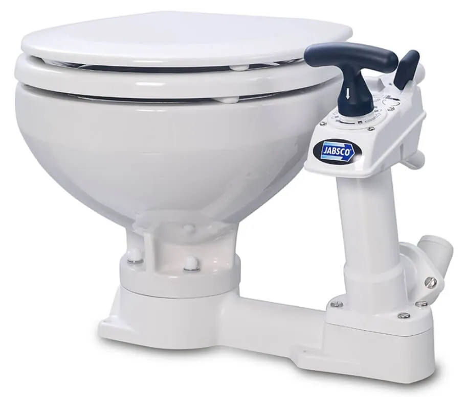 Toilette mit Handpumpe Compact