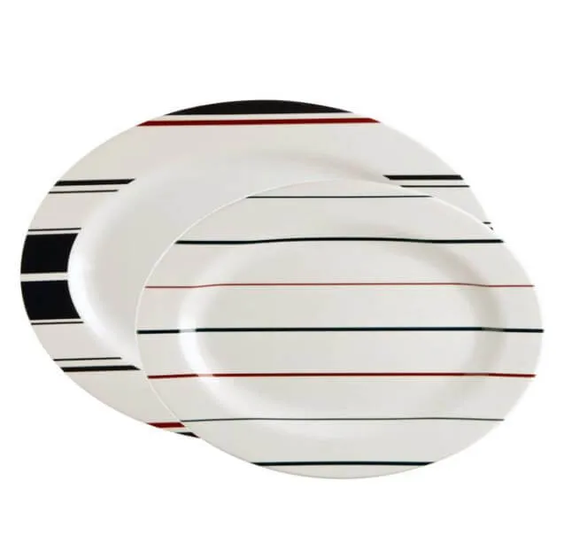 2er Set Platte oval Monaco