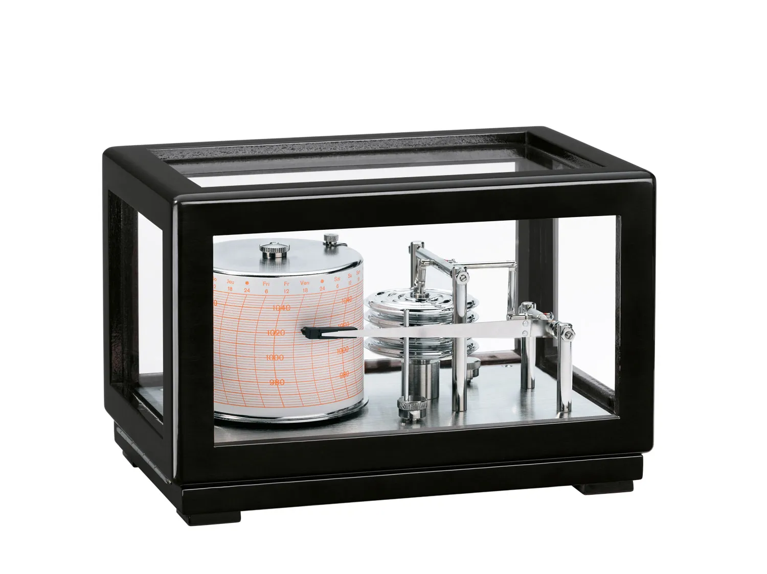Barograph mechanisch Schwarz