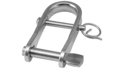 Niroflachstahlschlüsselschäkel mit Steg