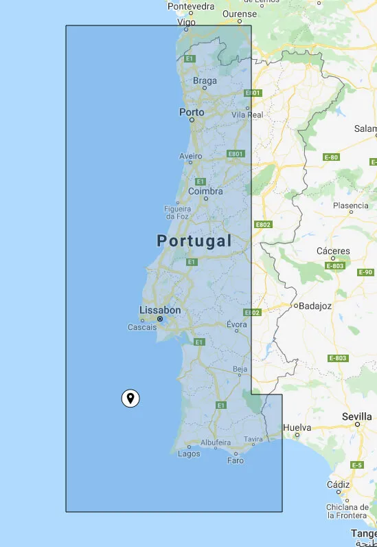 BlueChart G3 Vision small VEU479S Portugal