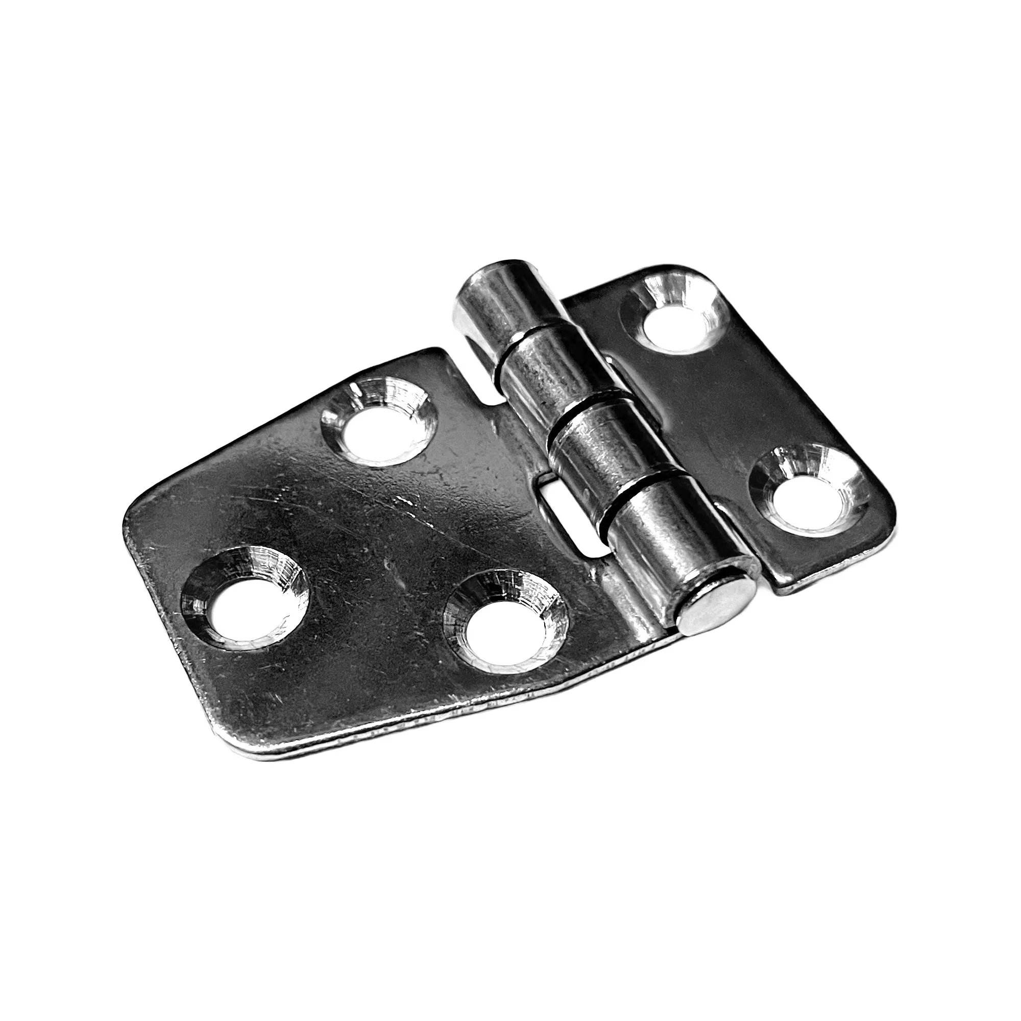 Niroscharnier oval mit Abdeckung 35 x 57 mm