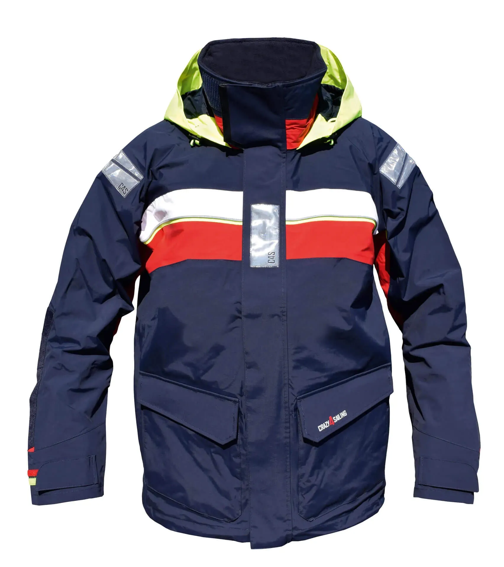 Segeljacke Bergen Navy Rot Weiß 3XL