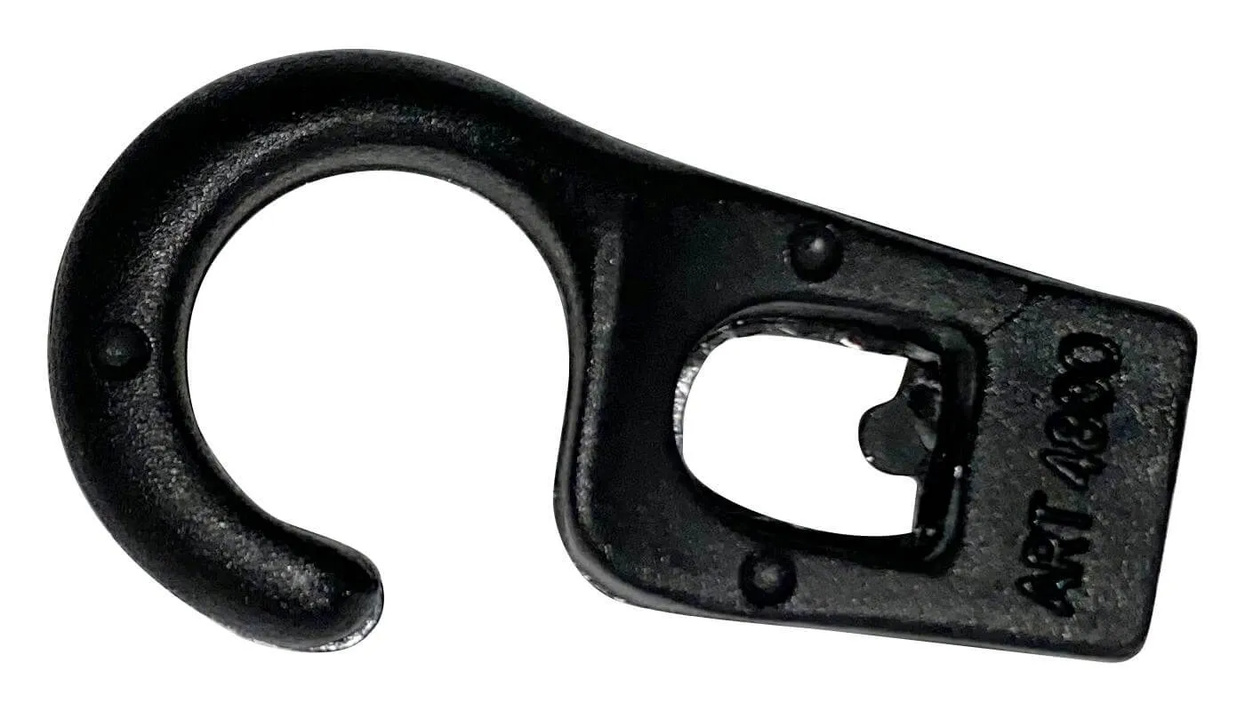 Haken für Gummischnur offen