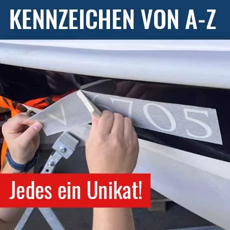 Bootskennzeichen,  jedes ein Unikat