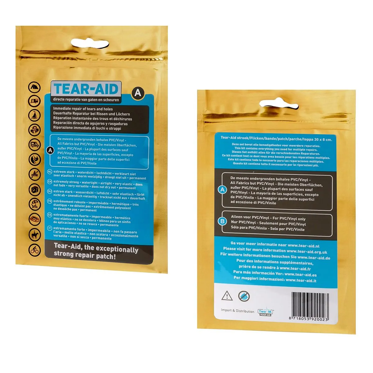 Reparaturset Tear-Aid für alle Materialien außer PVC
