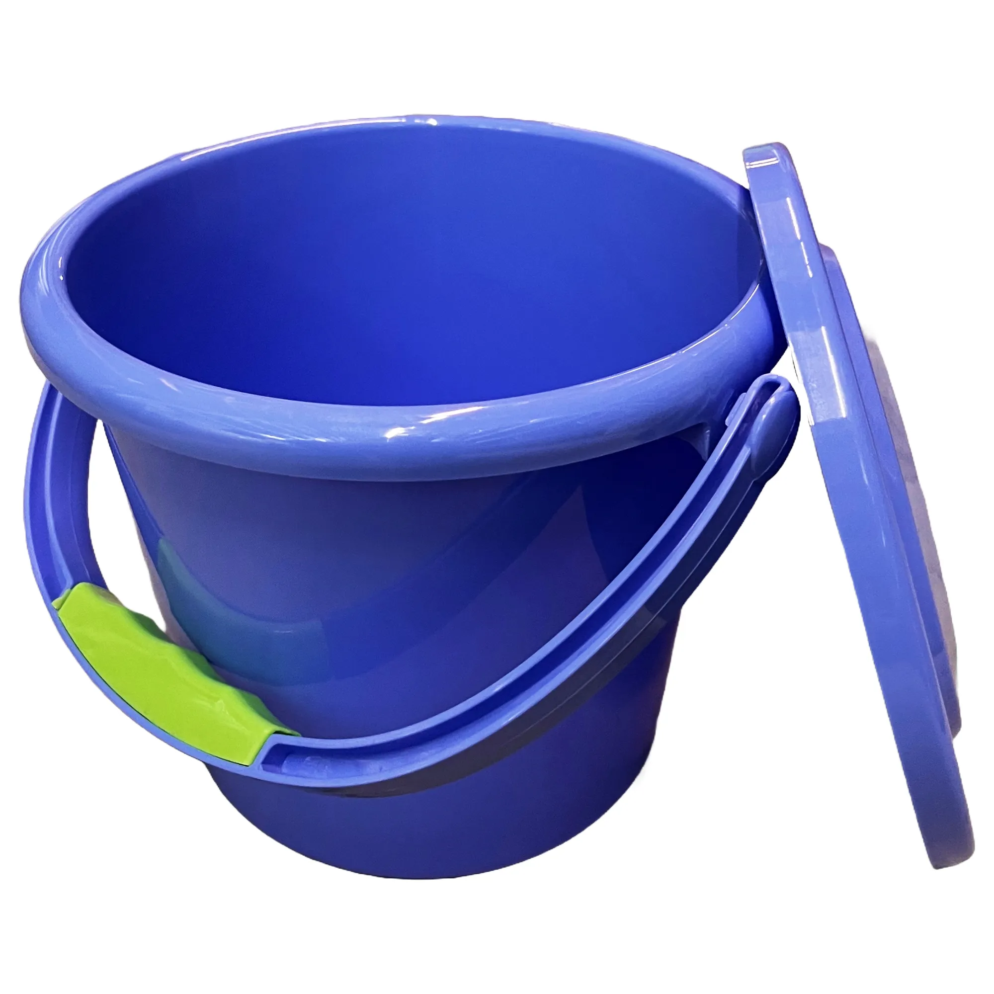 Toiletteneimer mit Deckel blau