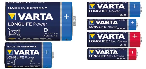 Batterie Alkaline Longlife & Maxi Tech-Varta