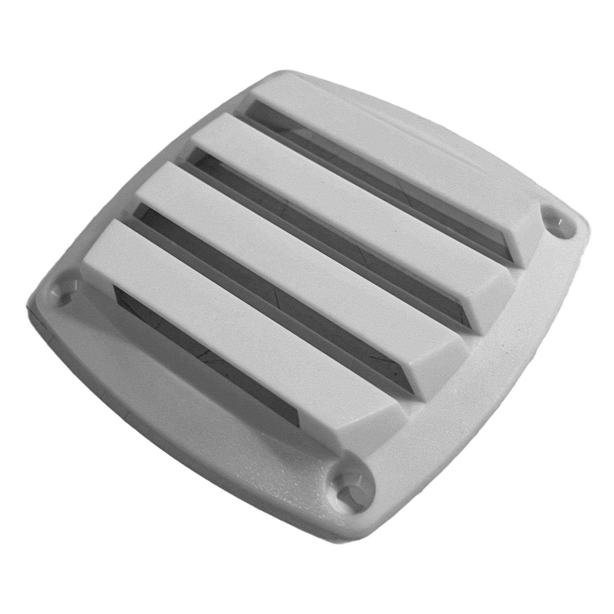 Lüftungsgitter PVC Weiß ohne Stutzen