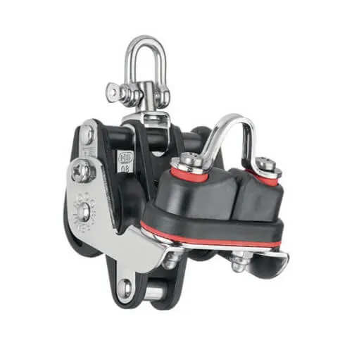 Großschotblock dreifach Rollen-Ø 46 mm Tau-Ø 10 mm