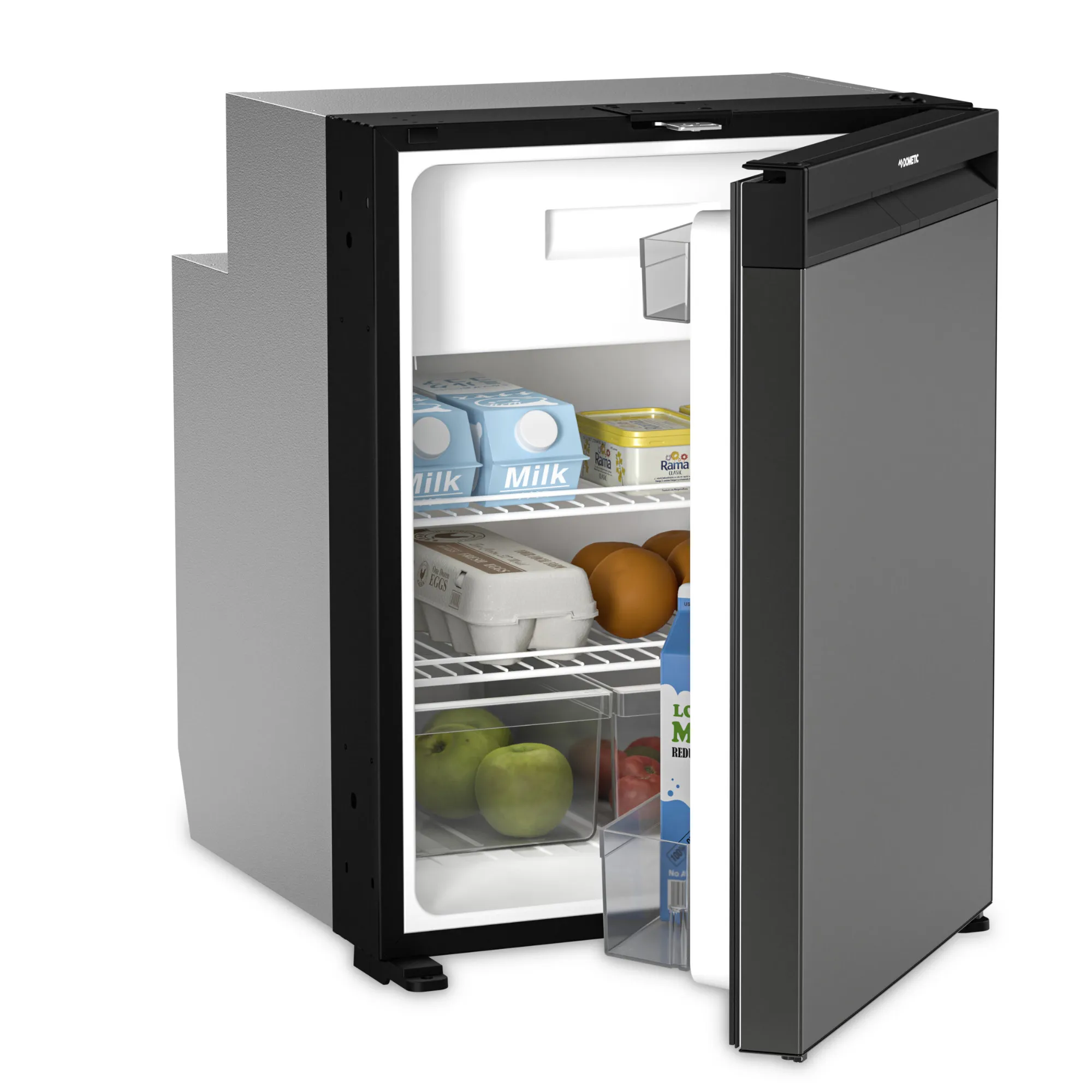 Kühlschrank CoolMatic NRX-80C rahmenlos in Dunkelsilber