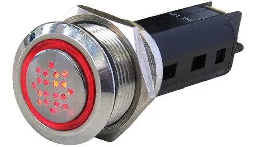 LED Warnleuchte mit Ton-Hellamarine