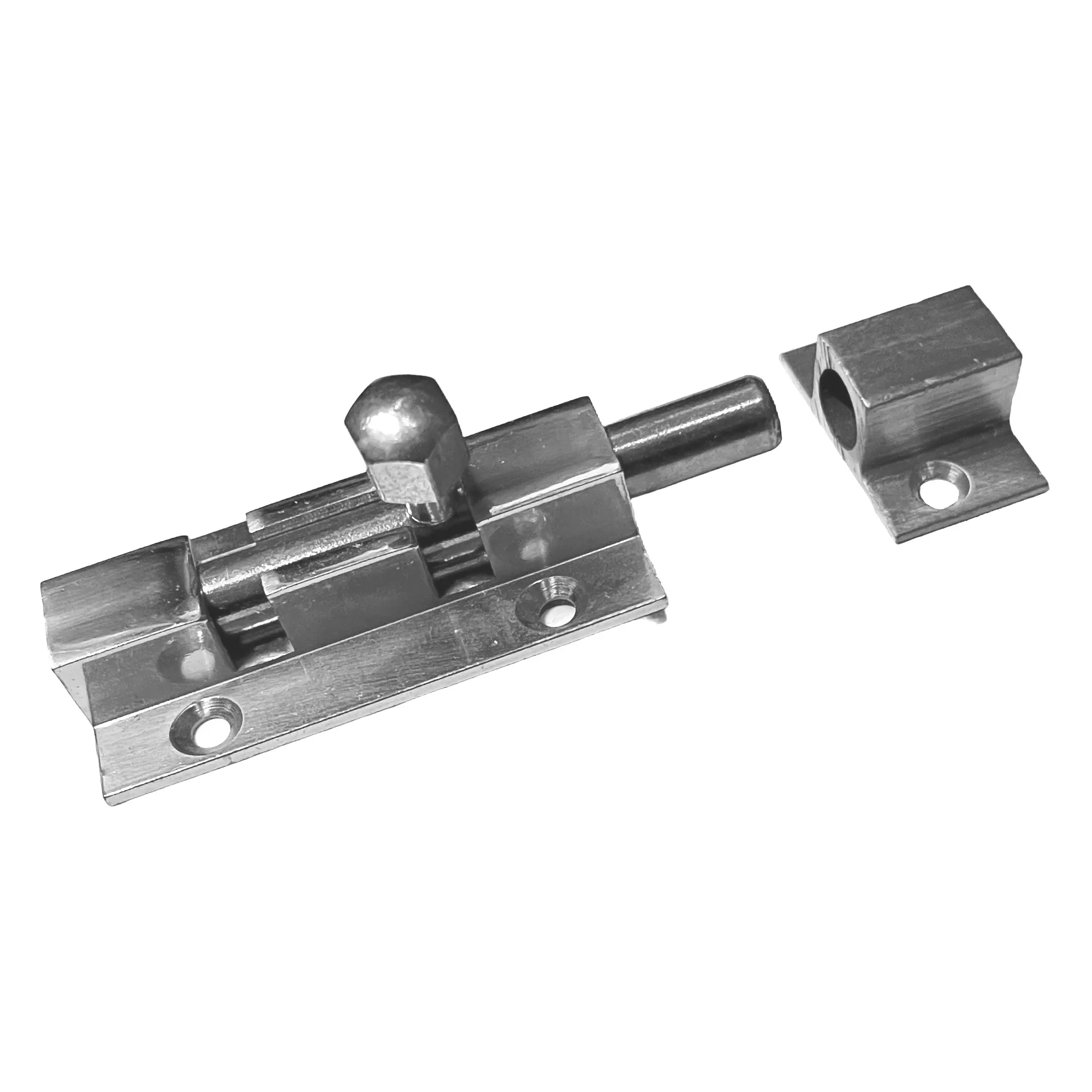 Bolzenriegel Messing MS verchromt 50 mm