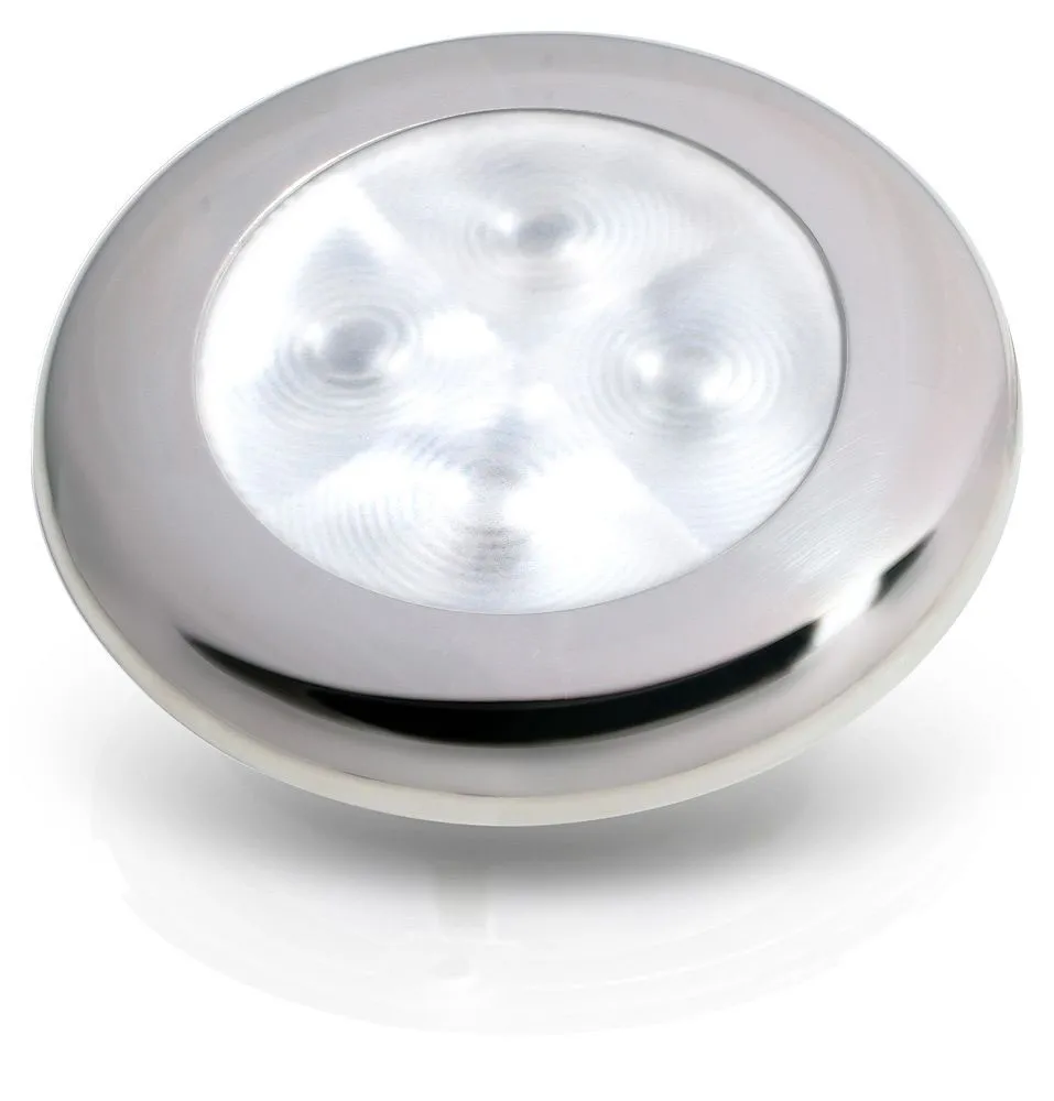 LED Leuchte Slim Line Edelstahl poliert Weiß