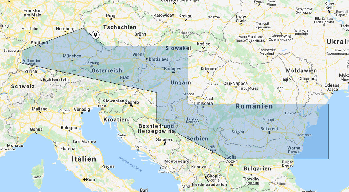 BlueChart G3 Vision small VEU509S Danube River