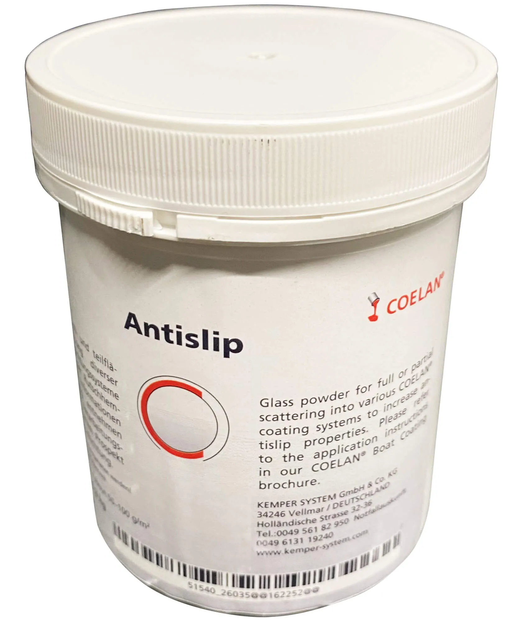 Antislip Einstreuung für Oberflächen