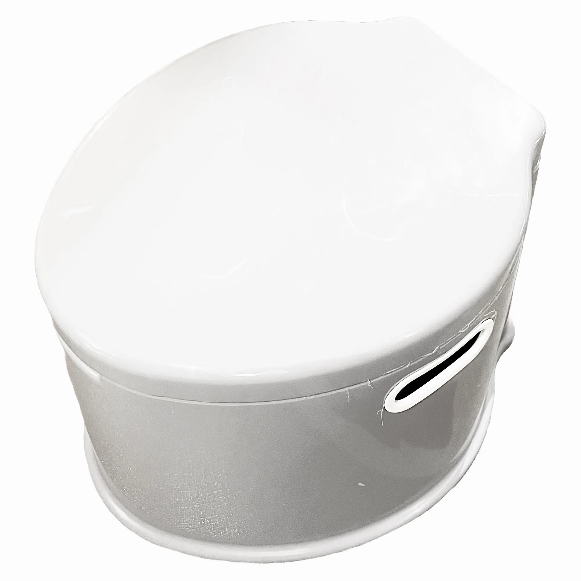 Eimer Toilette Weiß