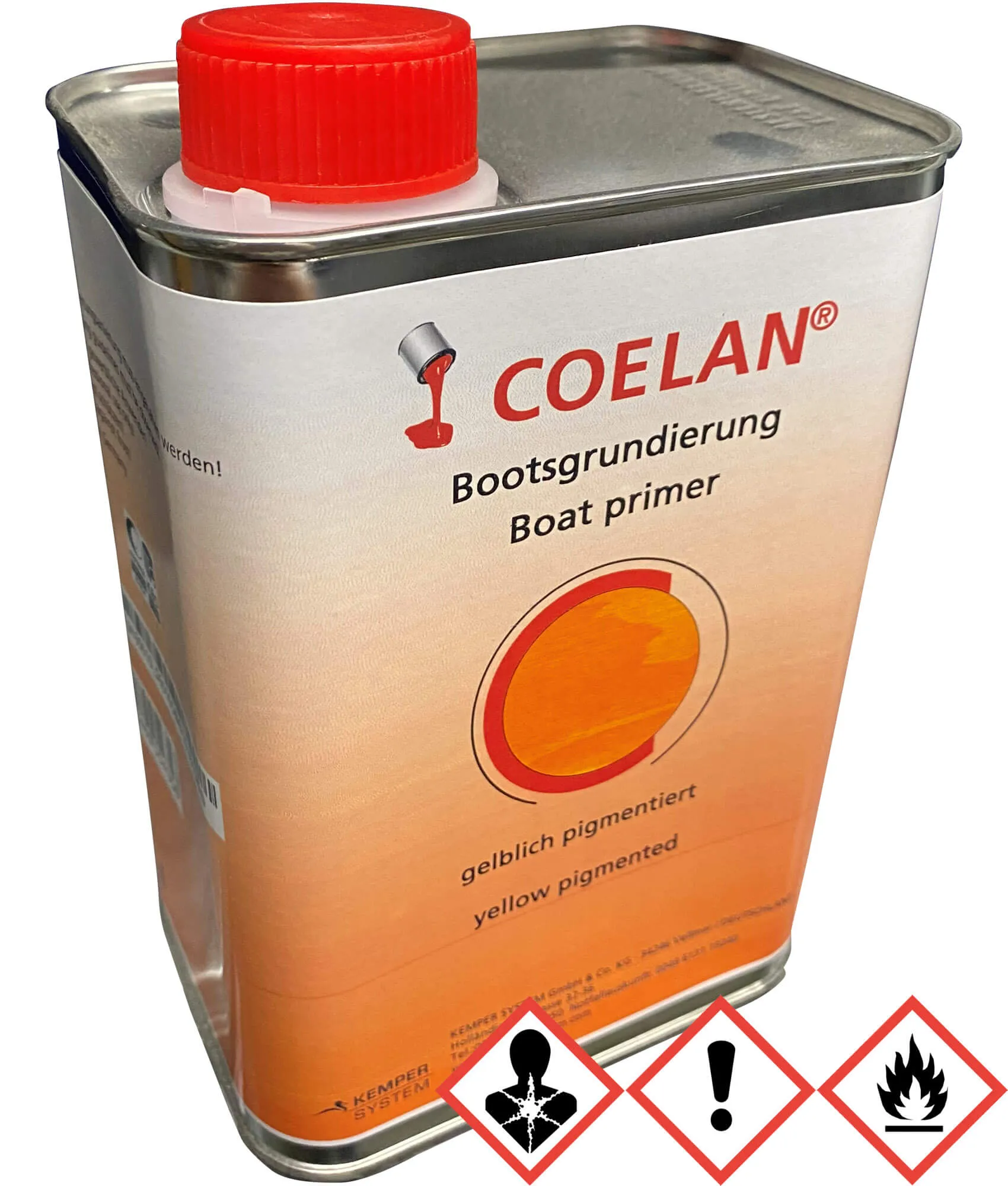 Bootsgrundierung Kanister gelblich