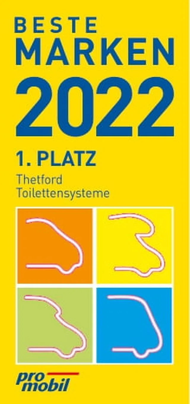 Platz 1. für Toilettensysteme von Thetford