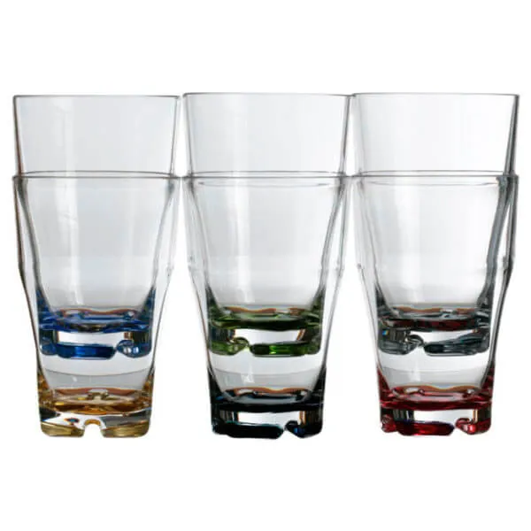 6er Set Wassergläser Serie Color