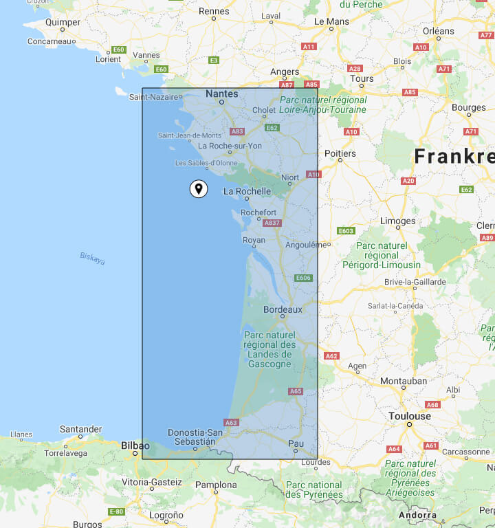 BlueChart G3 Vision small VEU465S La Baule to San Sebastian