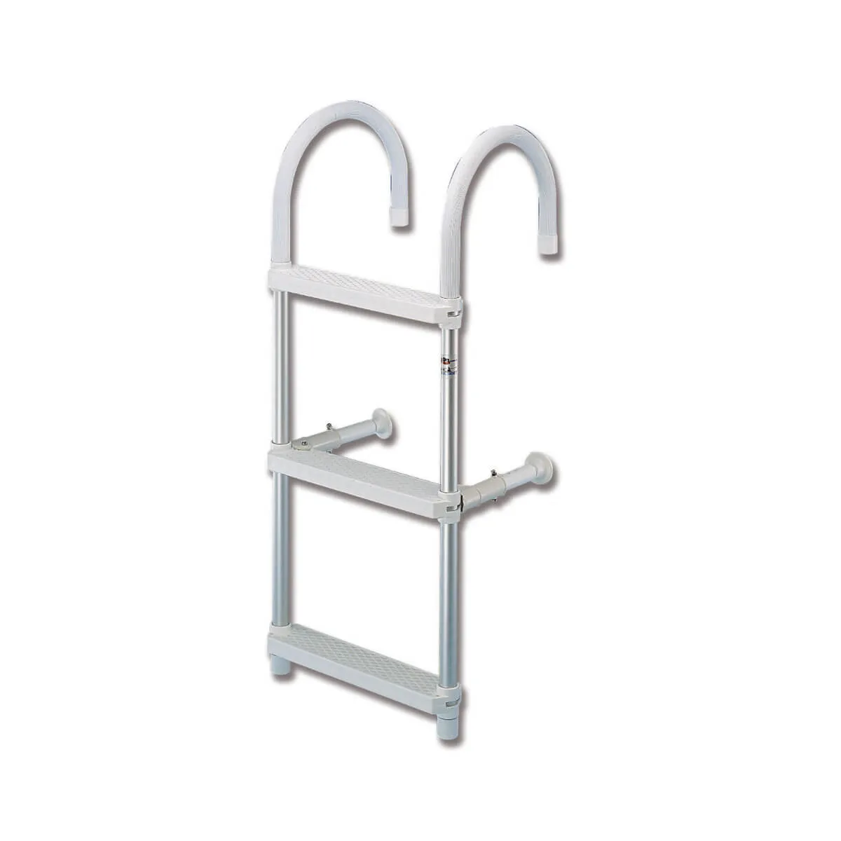 Alubadeleiter mit Bogen Ø 260 mm 4-stufig