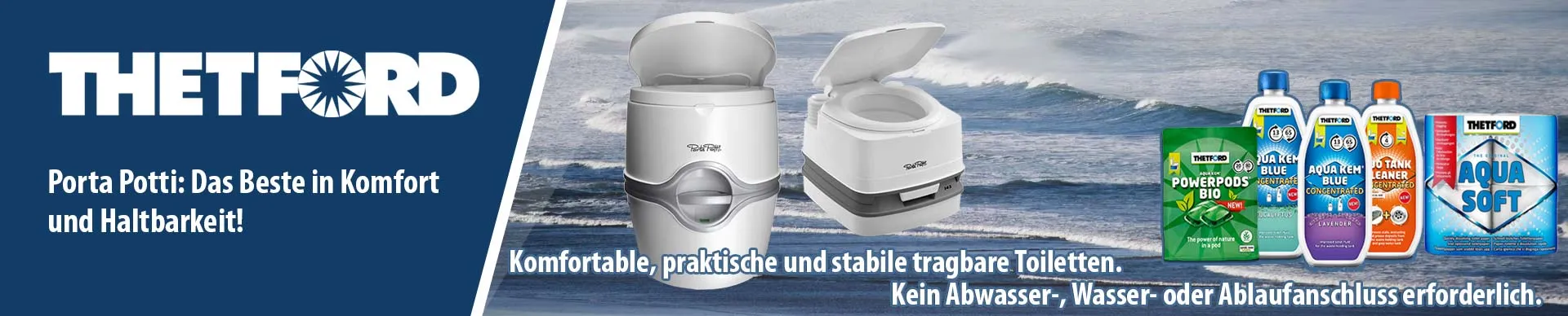 Porta Potti von Thetford, inkl. Zübehör