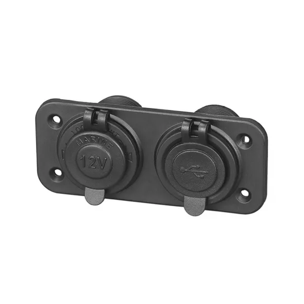 USB/12 V -Doppeleinbaudose
