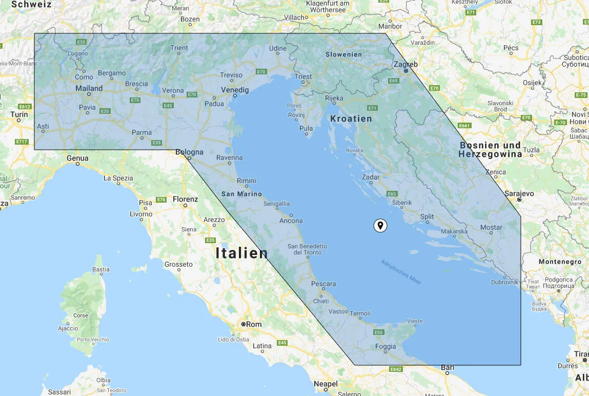BlueChart G3 Vision small VEU452S Adriatic Sea, North Coast