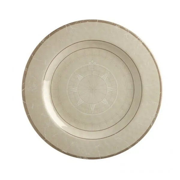 6er Set Teller flach klein Bali