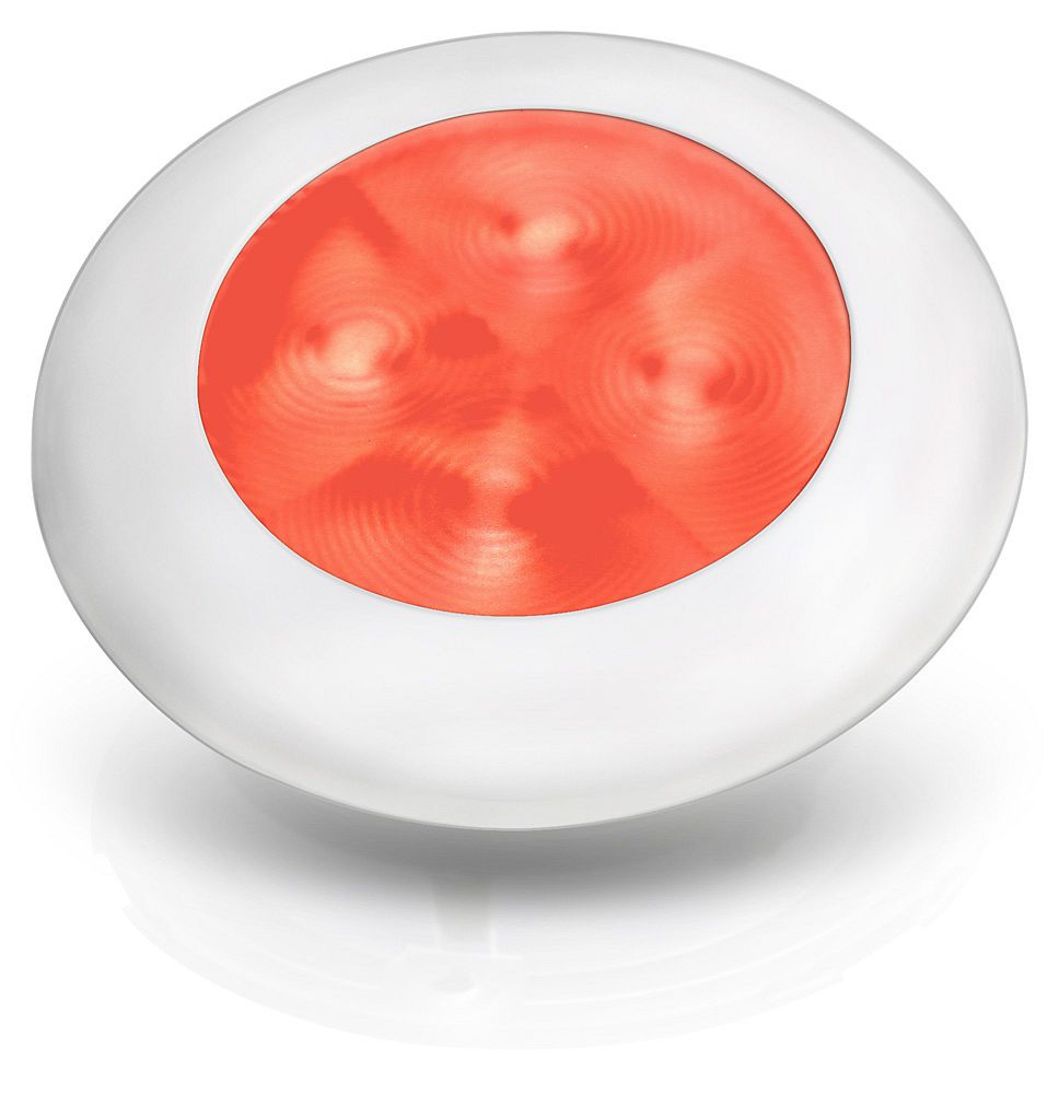 LED Leuchte Slim Line PVC Weiß Rot