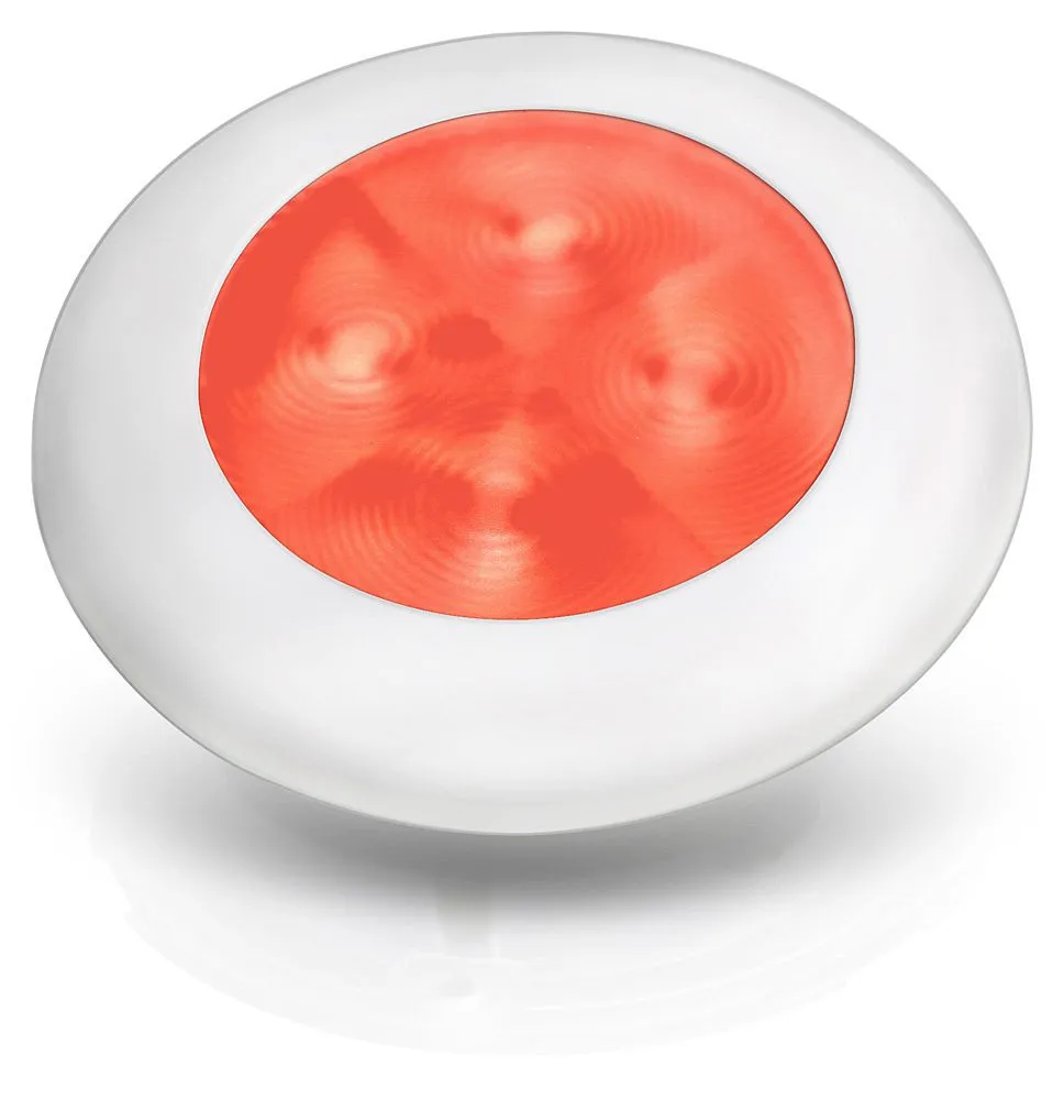 LED Leuchte Slim Line PVC Weiß Rot