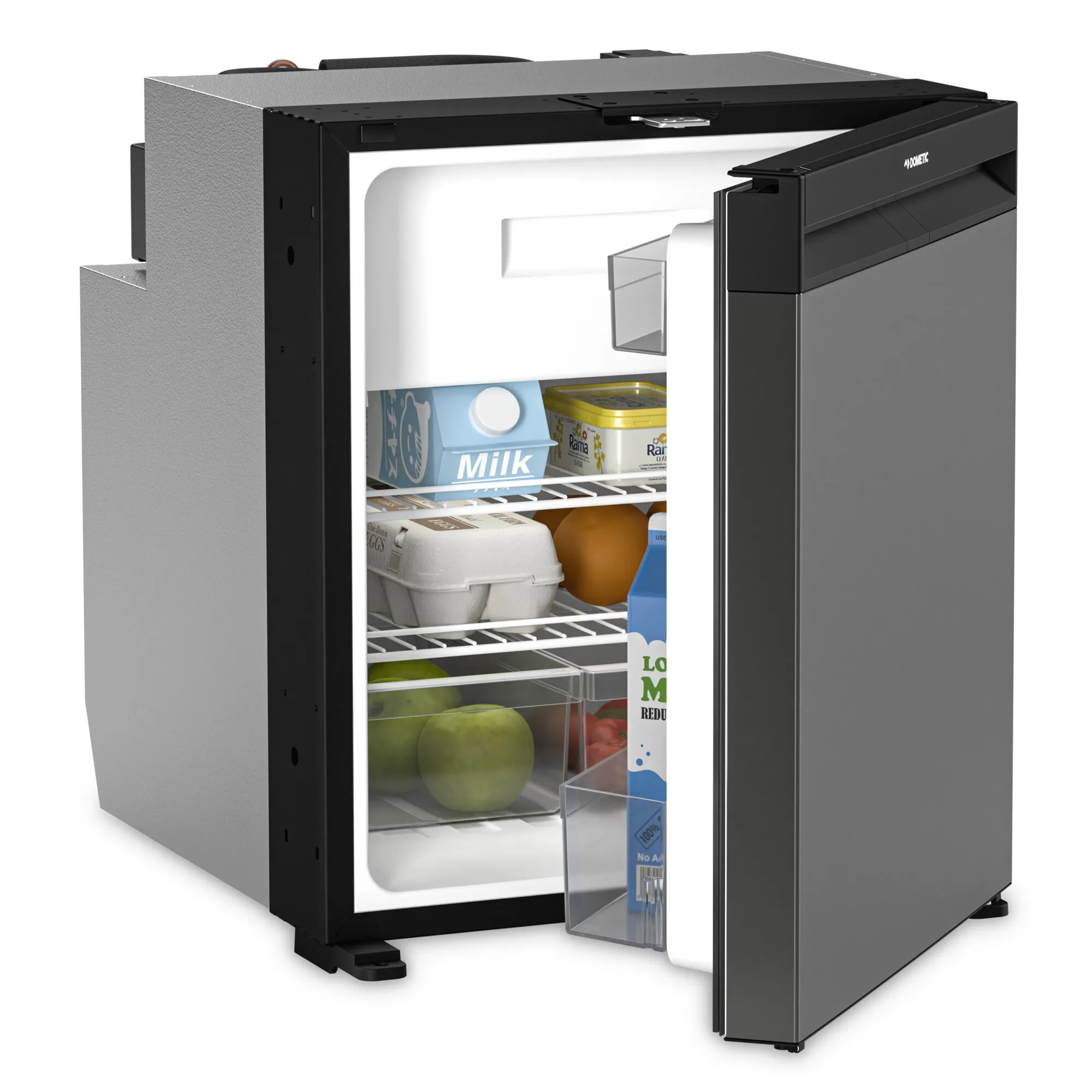 Kühlschrank Coolmatic NRX-60C rahmenlos in Dunkelsilber