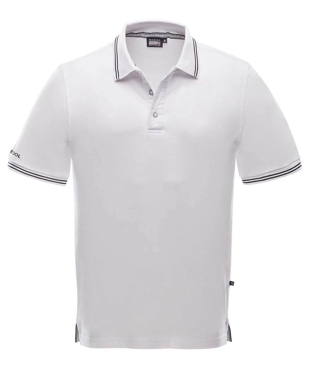 Herrenpolo Dragon Weiß S