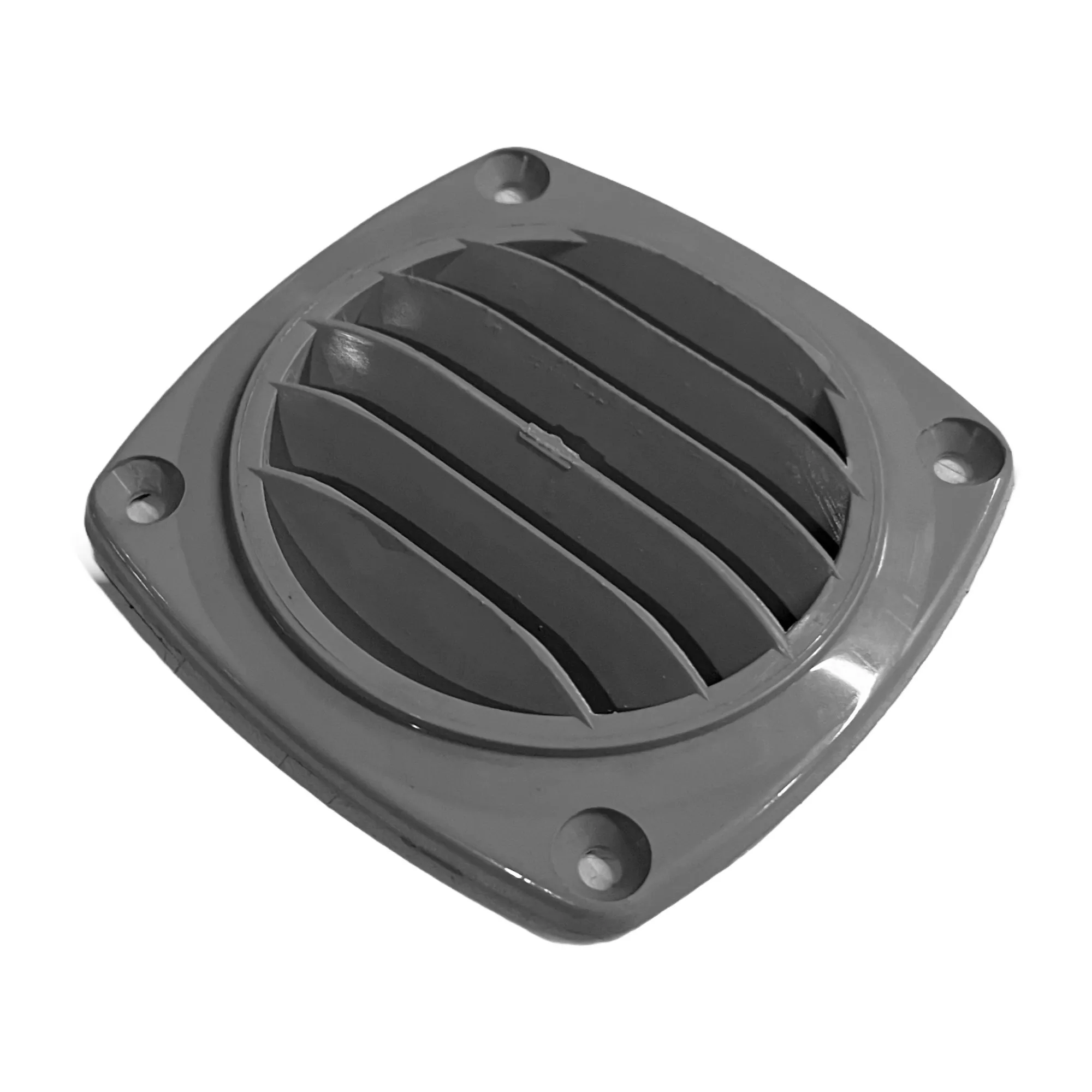Lüftungsgitter PVC Grau ohne Stutzen