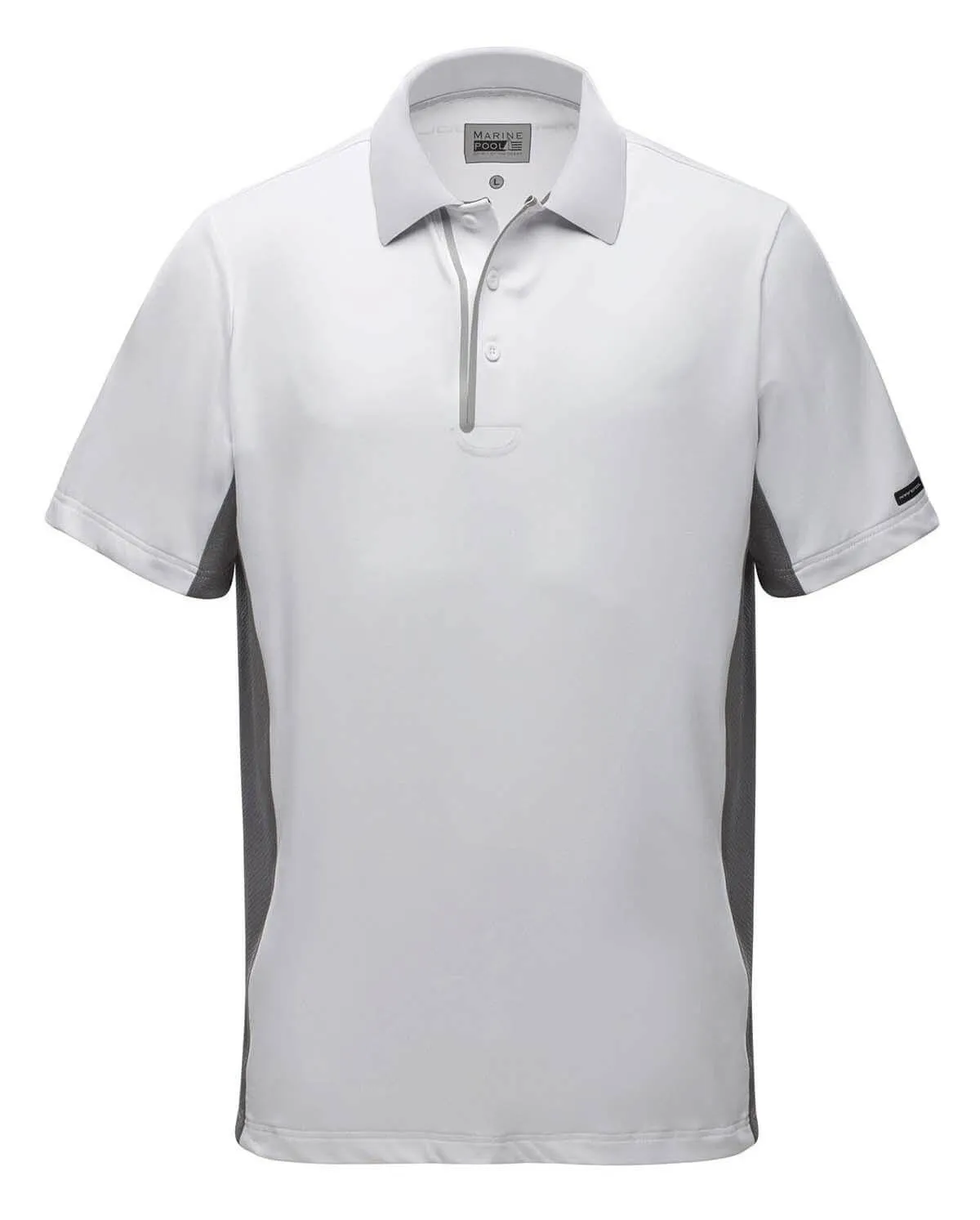 Herrenpolo Helston Tec Weiß XS