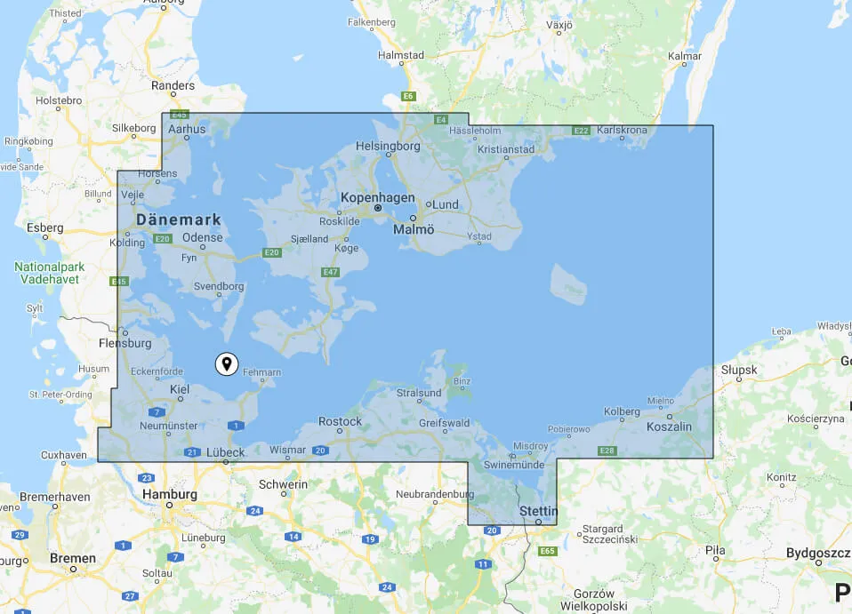 BlueChart G3 Vision small VEU459S Arhus-Kiel-Koszalin