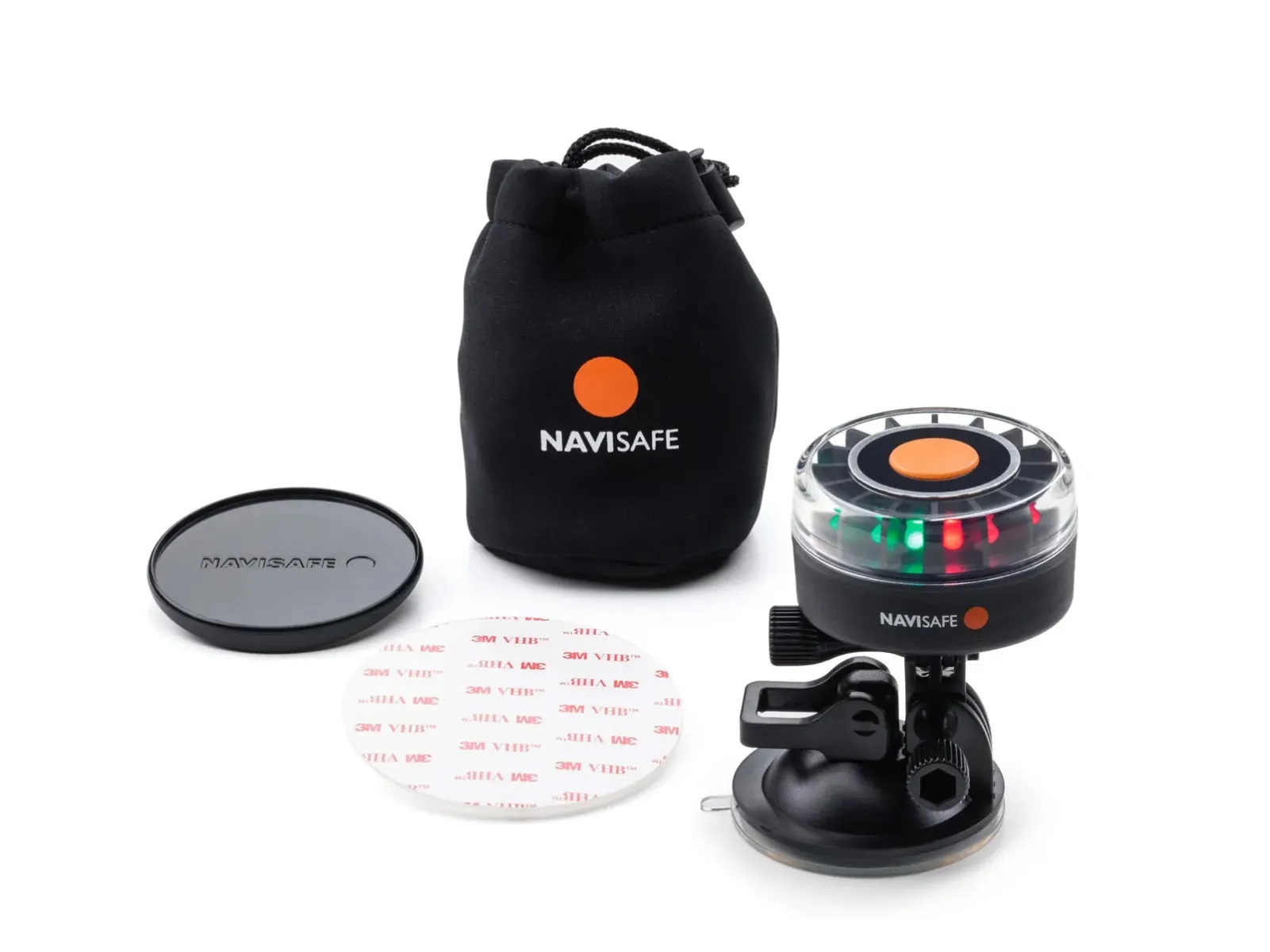 Navi light 360° Saugnapf Tricolor