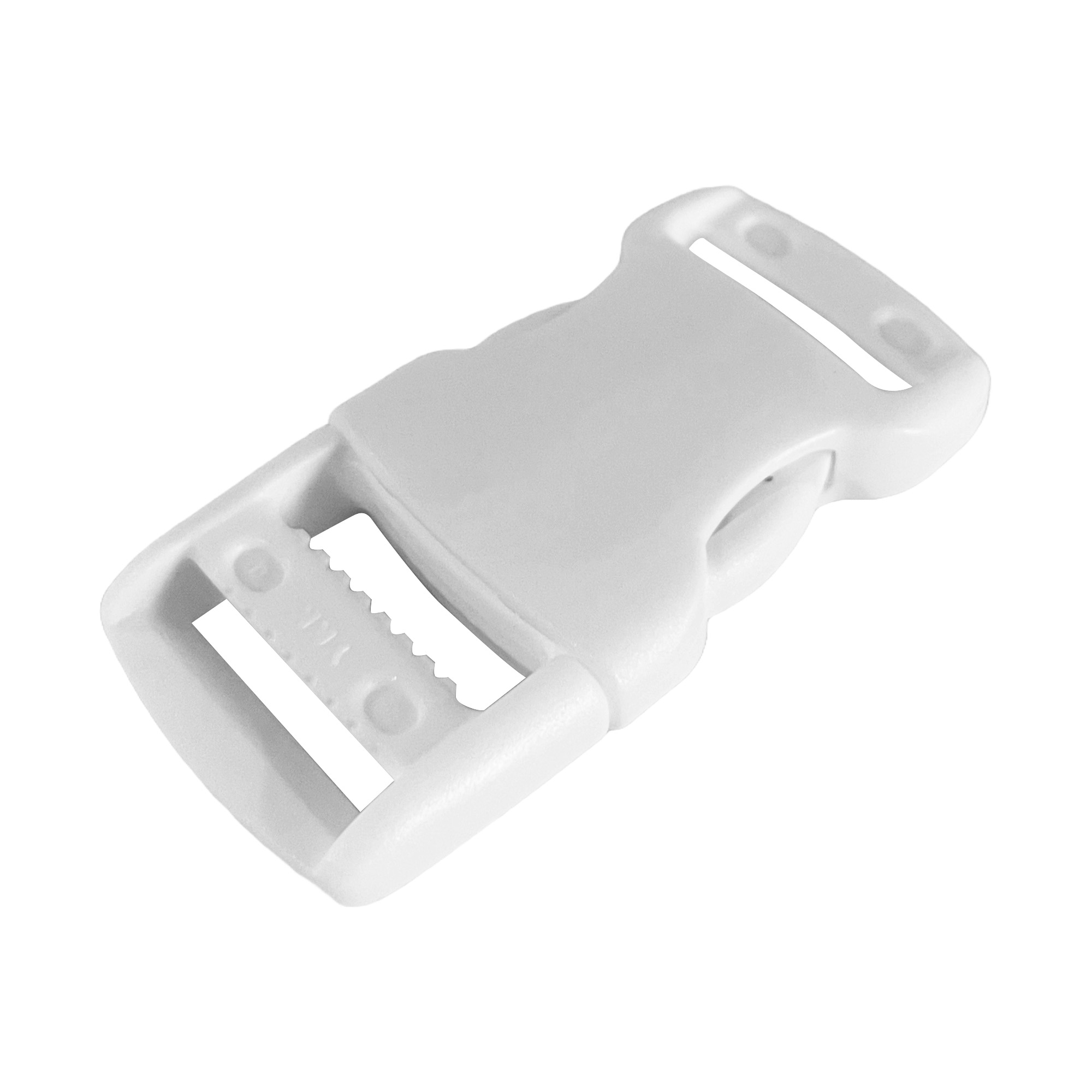 Steckschnalle für Gurt 25 mm Weiß