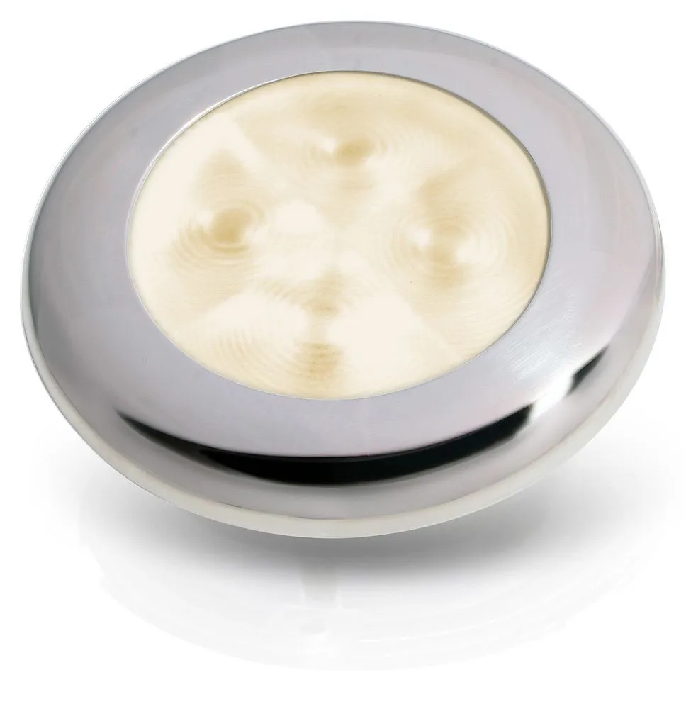 LED Leuchte Slim Line Edelstahl poliert Warmweiß