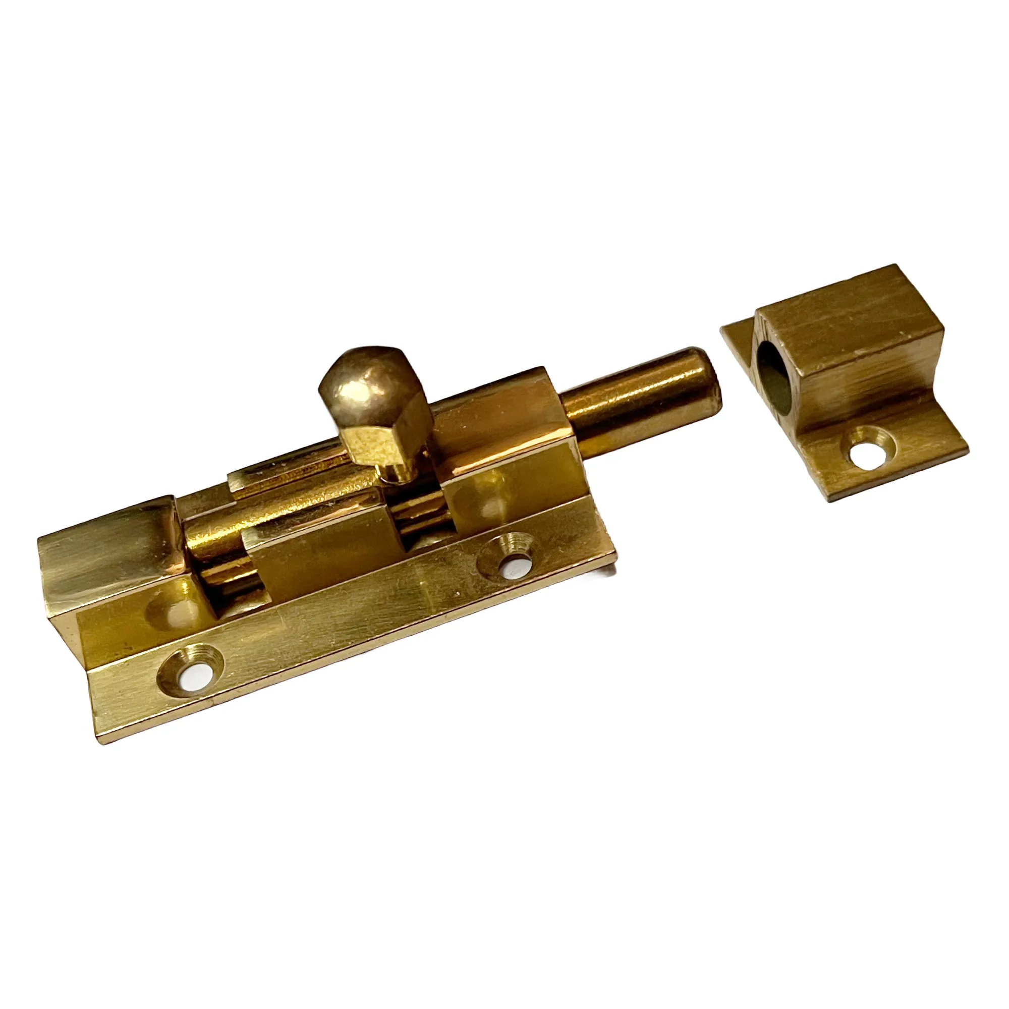 Bolzenriegel Messing MS poliert 50 mm