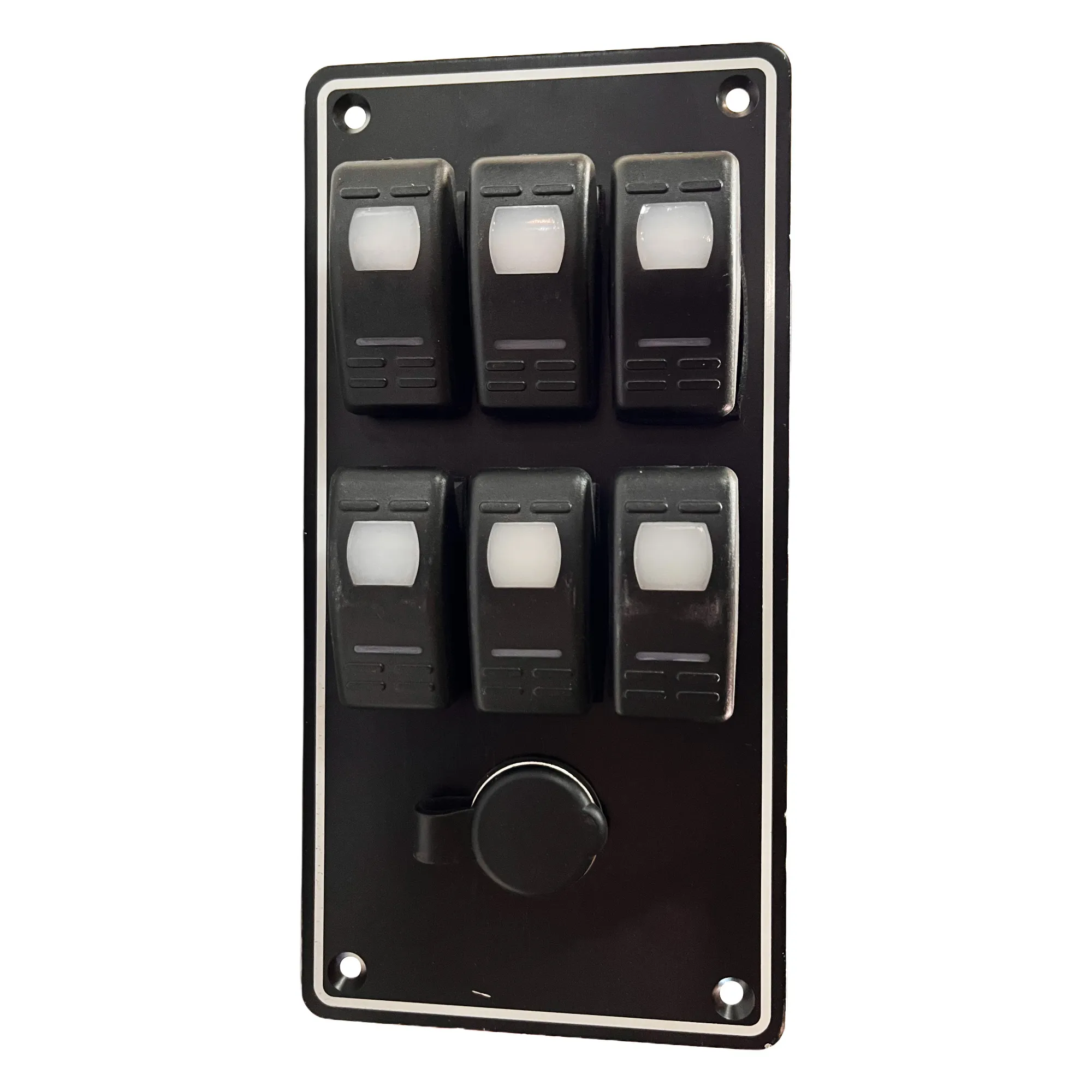 Panel 3+3 zweizeilig inkl. On-OFF Schalter u Kleberset