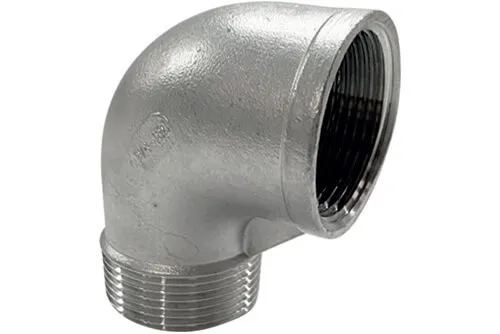 Bogen 90° Niro Gewinde-Ø 6/4"  