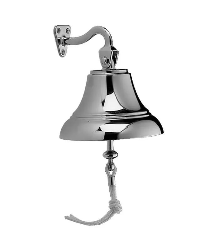 Glocke Messing verchromt